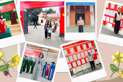 CÁN BỘ, GIÁO VIÊN, NHÂN VIÊN TRƯỜNG MẦM NON TRUNG SƠN TÍCH CỰC THAM GIA NGÀY HỘI BẦU CỬ GƯƠNG MẪU THỰC HIỆN NGHĨA VỤ CÔNG DÂN