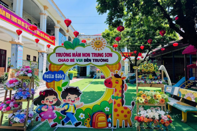 NGÀY TỰU TRƯỜNG – KHỞI ĐẦU HÀNH TRÌNH YÊU THƯƠNG TẠI TRƯỜNG MẦM NON TRUNG SƠN