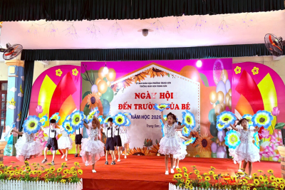 NGÀY HỘI ĐẾN TRƯỜNG CỦA BÉ – TRƯỜNG MẦM NON TRUNG SƠN RỘN RÀNG CHÀO ĐÓN NĂM HỌC MỚI 2026–2027