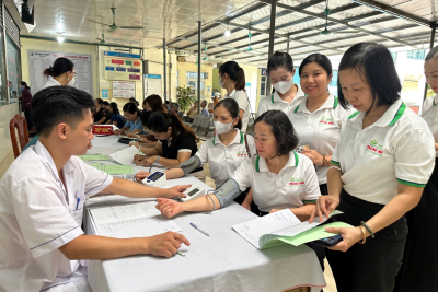 TRƯỜNG MẦM NON TRUNG SƠN TỔ CHỨC KHÁM SỨC KHỎE ĐỊNH KỲ NĂM 2026.